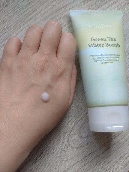 グリーンティーウォーターボム/Bonajour/フェイスクリームを使ったクチコミ(2枚目)