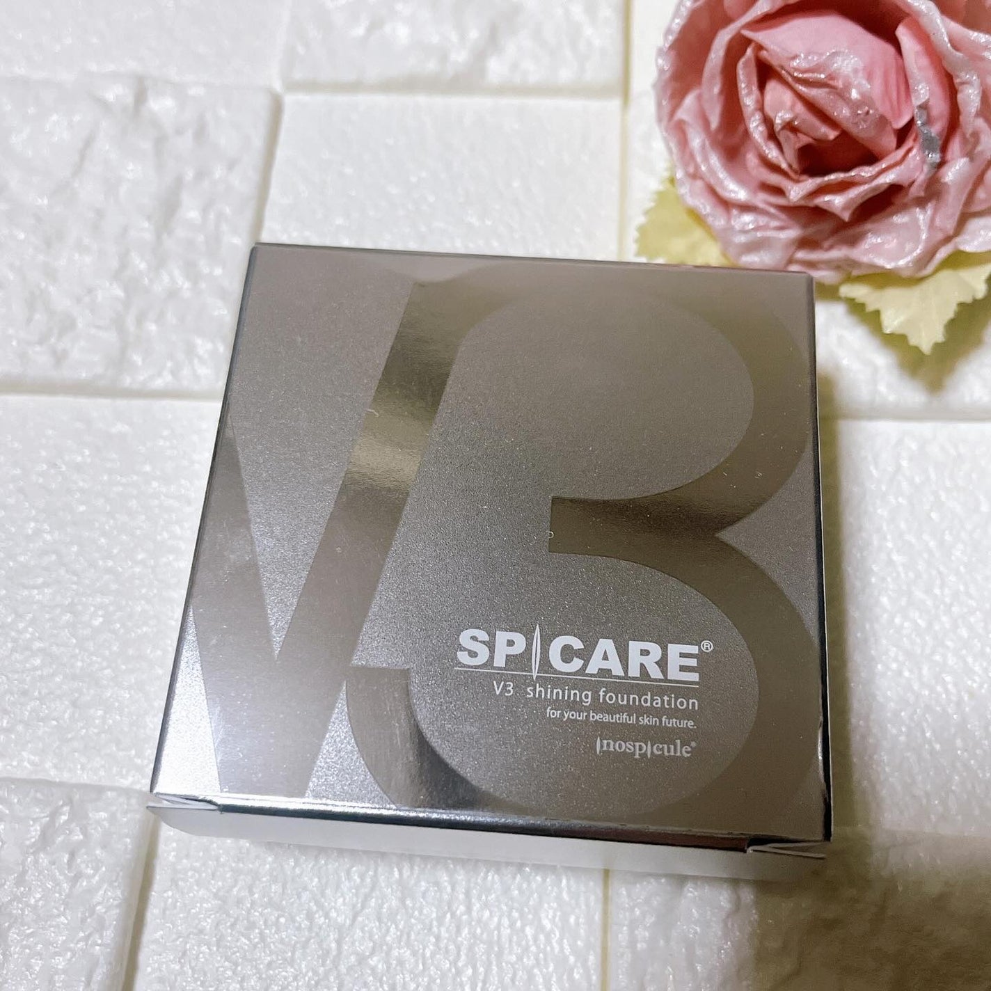 V3シャイニングファンデーション/SPICARE/クッションファンデーションを使ったクチコミ(2枚目)