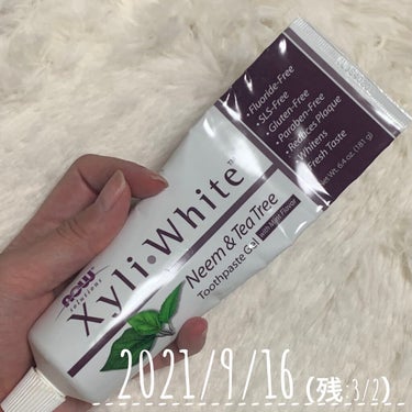 XyliWhite Toothpaste Gel Refreshmint/Now Foods/歯磨き粉を使ったクチコミ（2枚目）