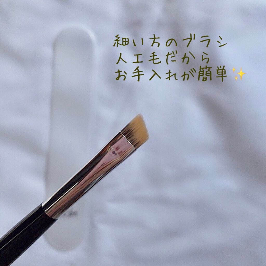 ダブルエンドアイブロウブラシ熊野筆/＆be/メイクブラシを使ったクチコミ（3枚目）