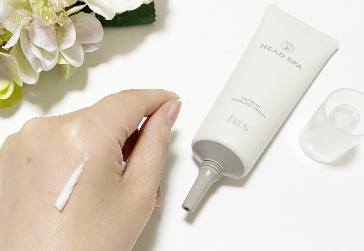 リフレッシュ マッサージクリーム/h&s/洗い流すヘアトリートメントを使ったクチコミ（2枚目）