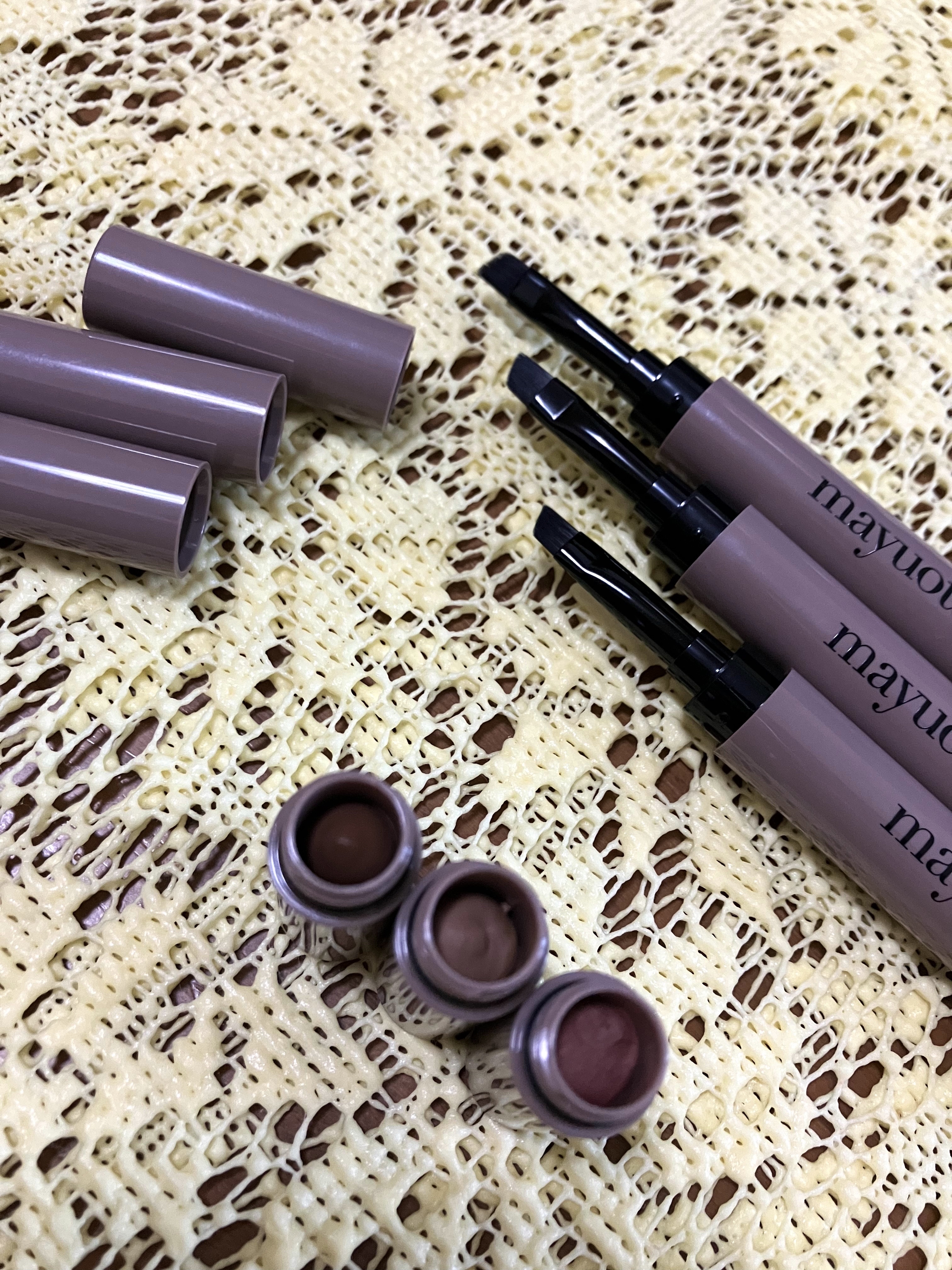 アイブロウクリームポマード ピンクブラウン/mayuota/その他アイブロウを使ったクチコミ（2枚目）