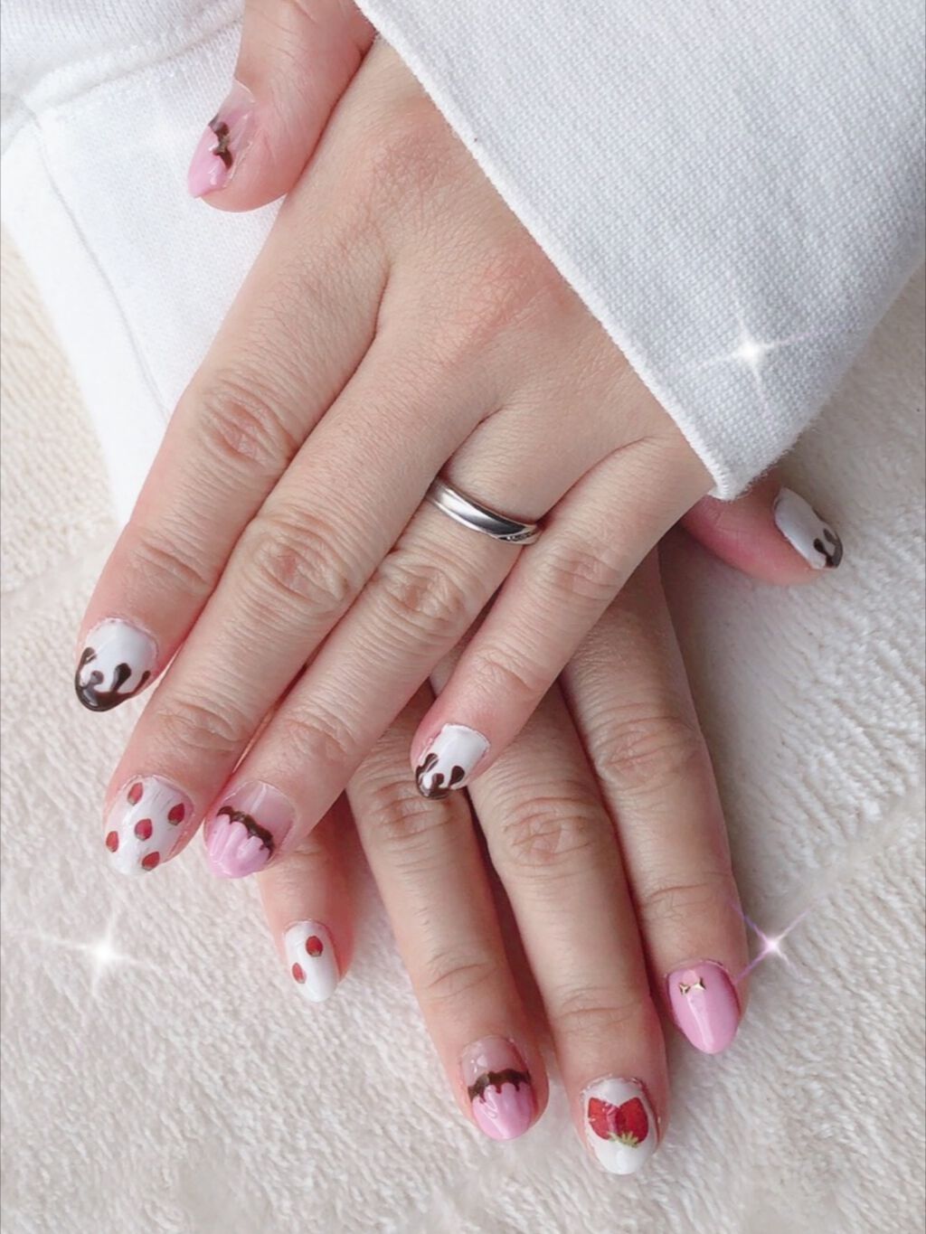 しずくネイルシール/キャンドゥ/ネイルシールを使ったクチコミ（2枚目）