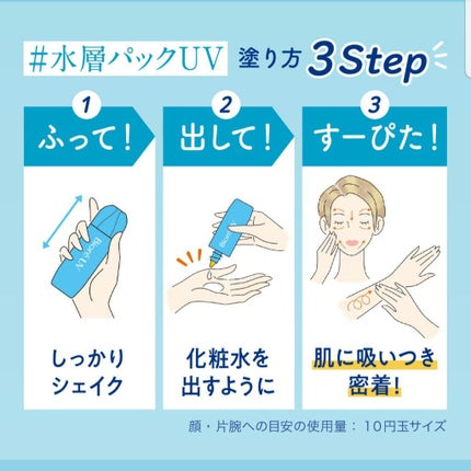 ビオレUV アクアリッチ アクアプロテクトローション(水層パック)/ビオレ/日焼け止めローションを使ったクチコミ(1枚目)