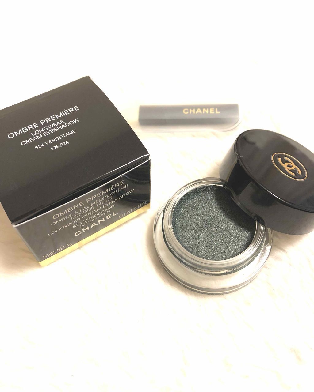 オンブル プルミエール クレーム 824 ヴェルデラーメ/CHANEL/ジェル・クリームアイシャドウを使ったクチコミ（1枚目）