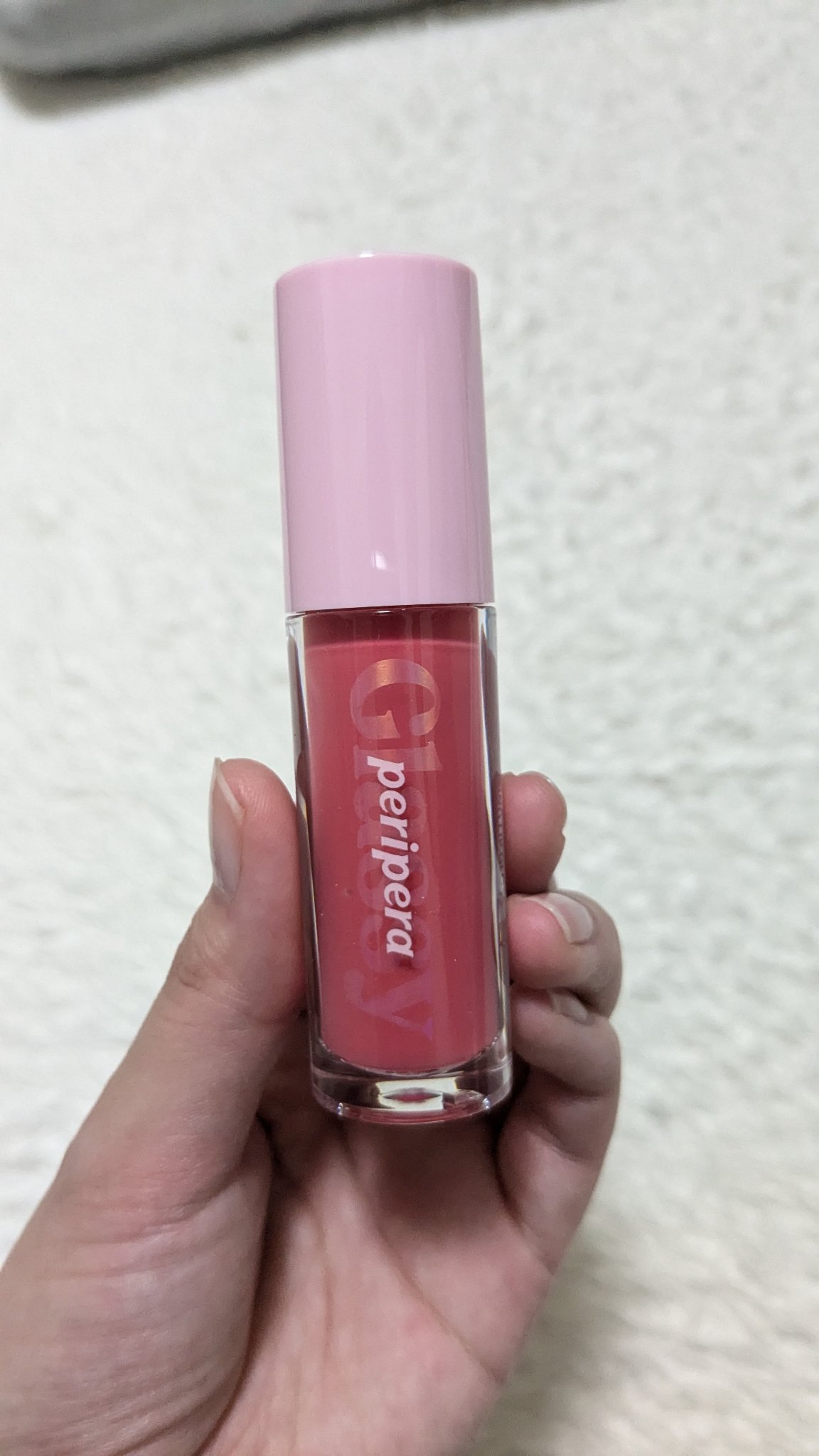 インク グラスティング リップ グロス 12 コンフィー コージー(COMFY COZY)/PERIPERA/リップグロスを使ったクチコミ（1枚目）