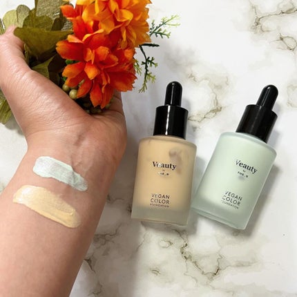 ヴィーガン カラーファンデーション/Veauty by THE_B/リキッドファンデーションを使ったクチコミ(3枚目)