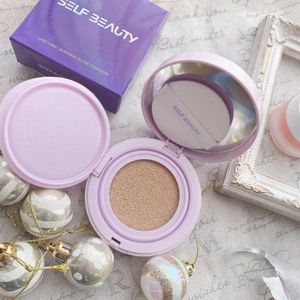 ユニコーン オーロラ光彩クッション/SELF BEAUTY/クッションファンデーションを使ったクチコミ(7枚目)