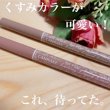 ラスティングリキッドライナー/キャンメイク/リキッドアイライナーを使ったクチコミ(1枚目)