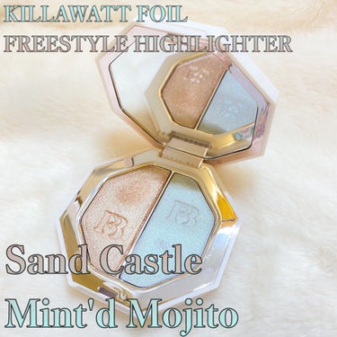 (追記あり)▶︎FENTY BEAUTY BY RIHANNA
FREESTYLE HIGHLIGHTER DUO
Sand Castle/Mint'd Mojito($36)

Fenty Beaut