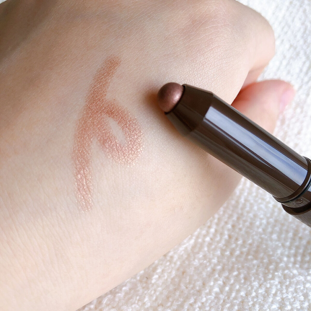 グリームオンフィットシャドウ GF05 ウッドトイ/excel/スティックアイシャドウを使ったクチコミ（3枚目）