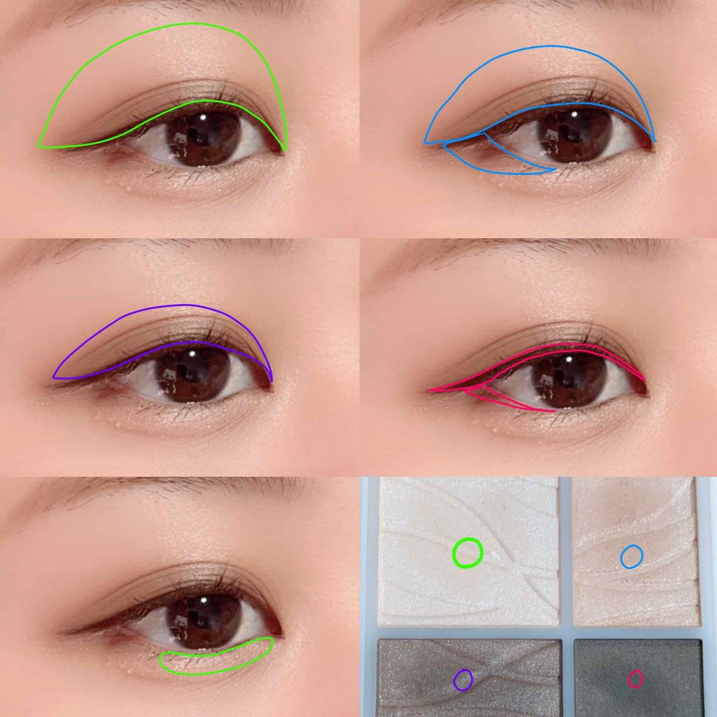 エアリータッチシャドウ 01 ベージュブラウン/CEZANNE/アイシャドウパレットを使ったクチコミ（2枚目）