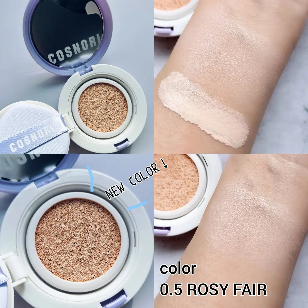 パンテノールバリアクッション/COSNORI/クッションファンデーションを使ったクチコミ（2枚目）