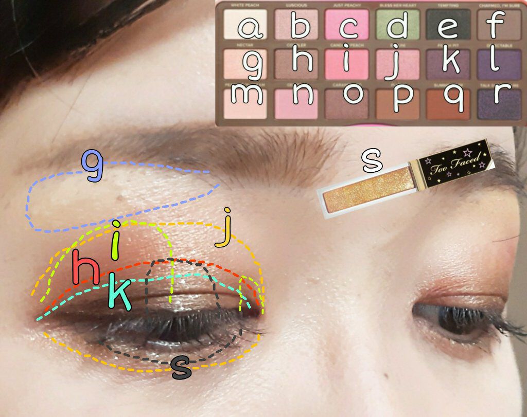 スイートピーチ アイシャドウ パレット/Too Faced/アイシャドウパレットを使ったクチコミ(3枚目)