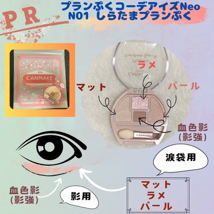 プランぷくコーデアイズNeo/キャンメイク/アイシャドウを使ったクチコミ(1枚目)
