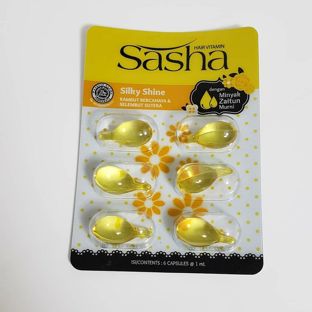 ヘアビタミン イエロー(シルキーシャイン)/Sasha/ヘアオイルを使ったクチコミ(1枚目)