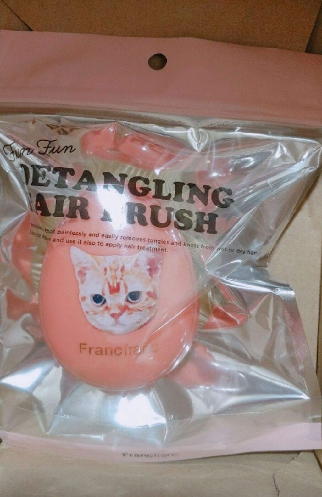 ファンファン アンタングルヘアブラシ/フランフラン/ヘアブラシを使ったクチコミ(1枚目)