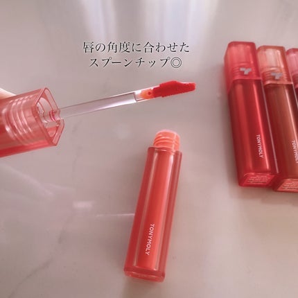 チークトーン リップ&チーク デュオバーム/TONYMOLY/口紅を使ったクチコミ(3枚目)
