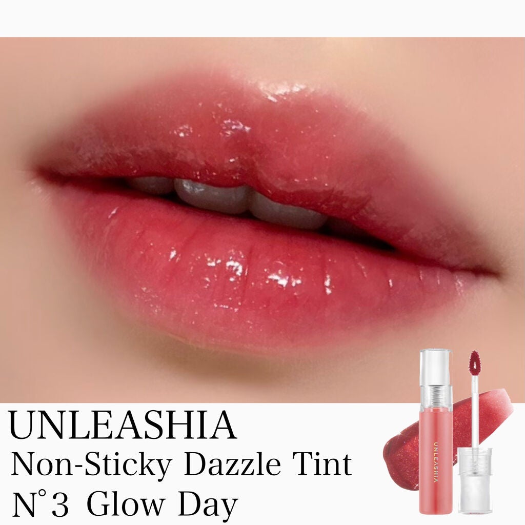 ノンスティッキーダズルティント/unleashia/リップティントを使ったクチコミ(1枚目)