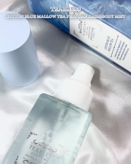パヒュームヘア&ボディミスト コットンブルーメロウティー/TEABLESS/ヘアミストを使ったクチコミ(4枚目)