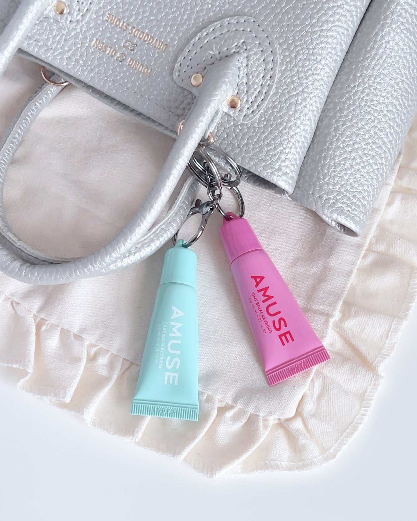 ケア/ティントバームキーリング/AMUSE/リップグロスを使ったクチコミ(6枚目)