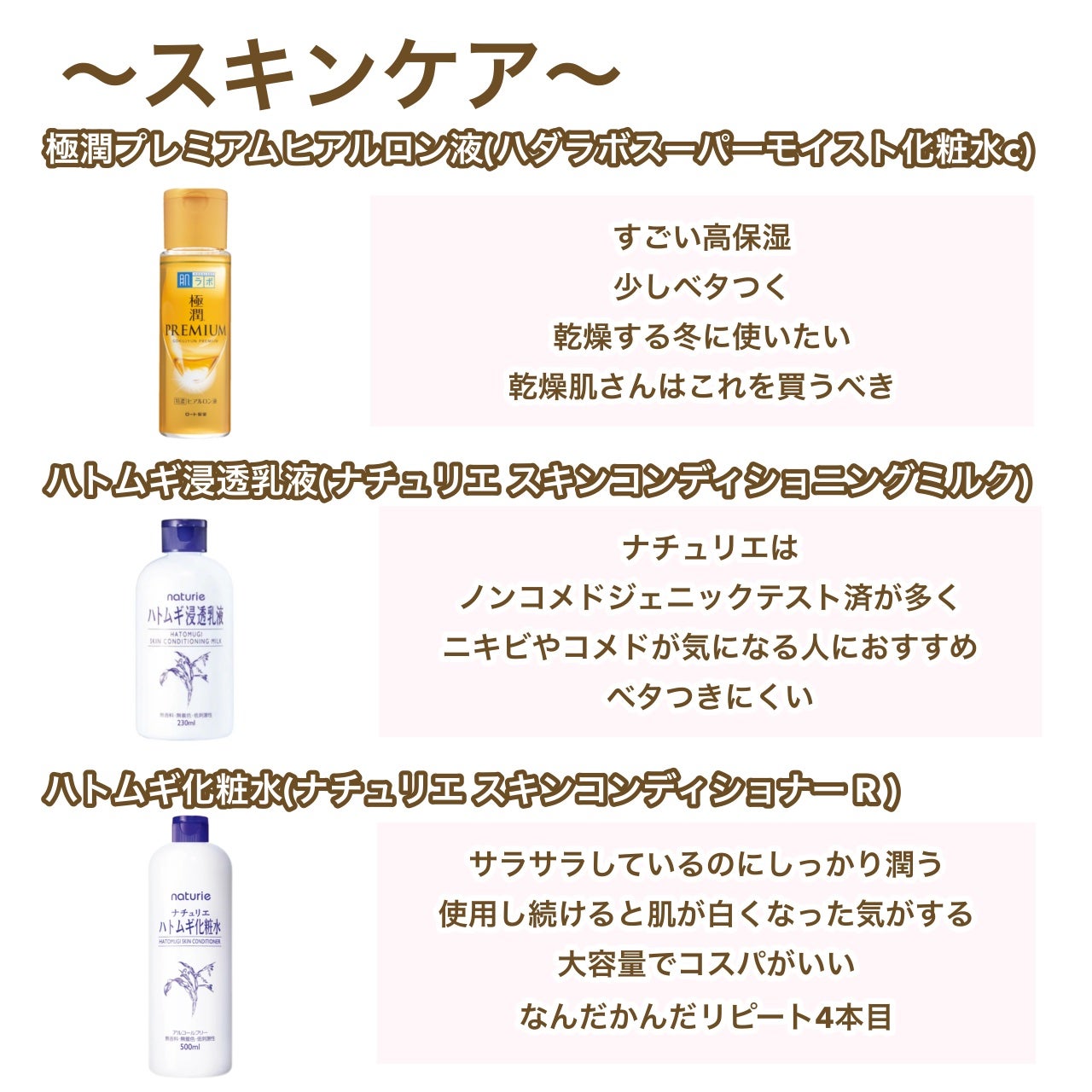 ハトムギ化粧水(ナチュリエ スキンコンディショナー R )/ナチュリエ/化粧水を使ったクチコミ(2枚目)