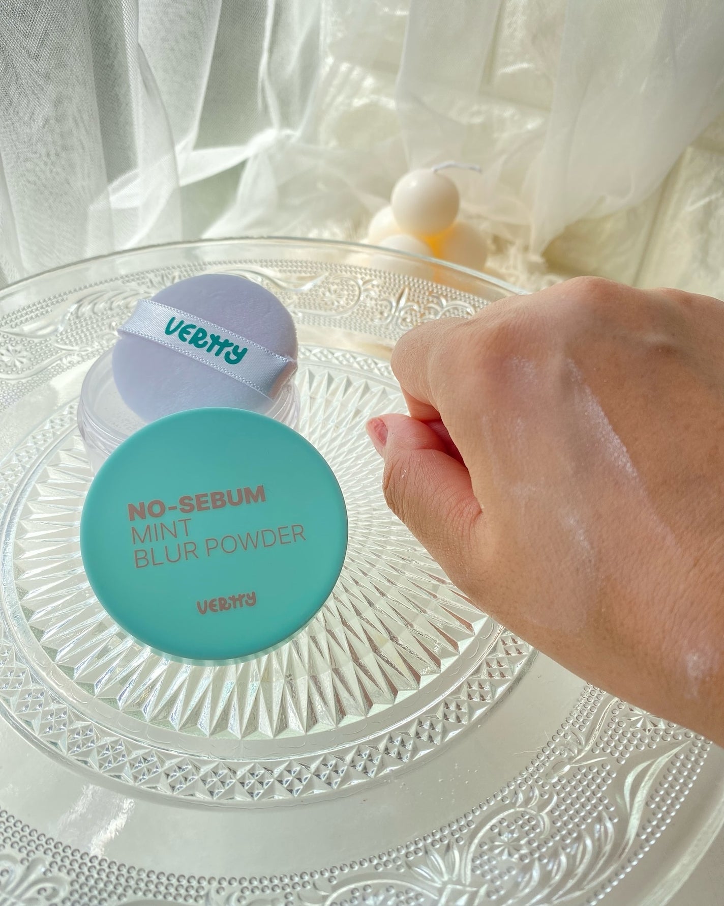 ノーセバムミントブラーパウダー /Vertty/ルースパウダーを使ったクチコミ(7枚目)