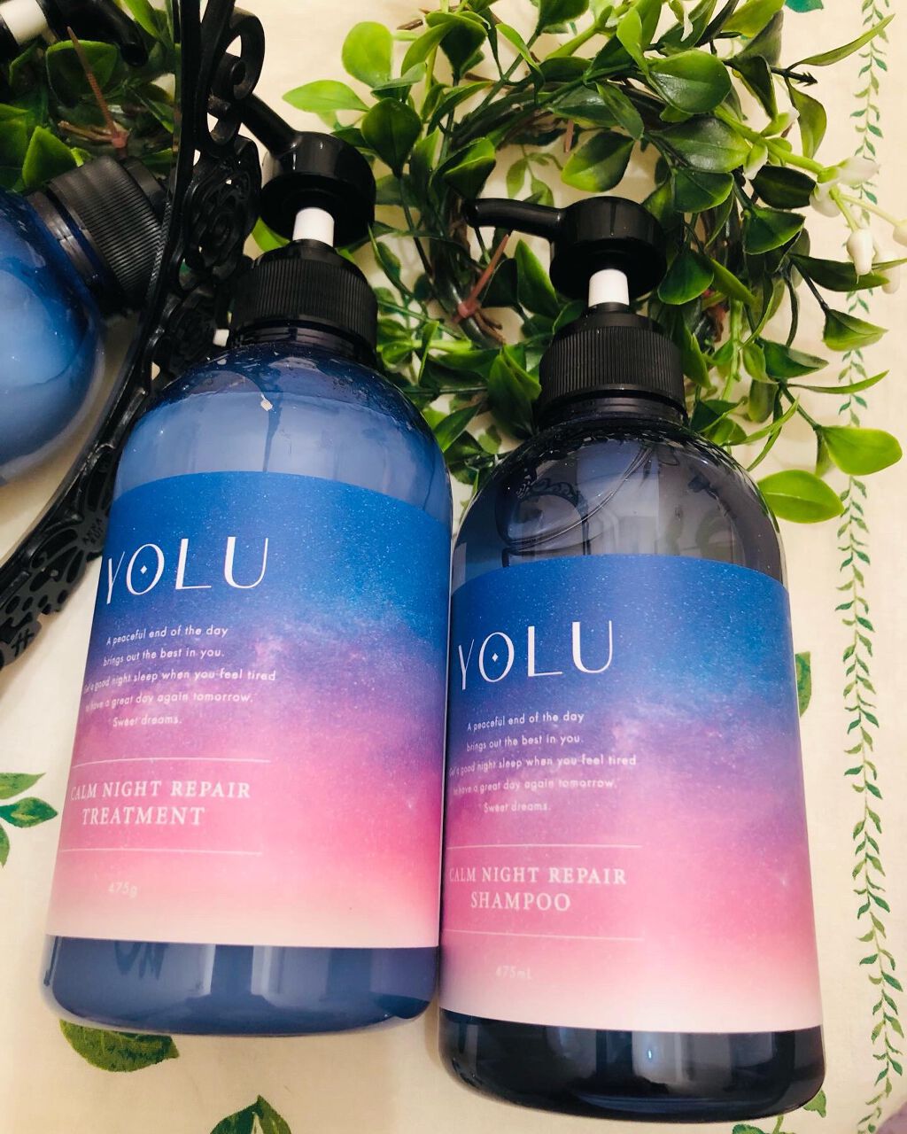 カームナイトリペアシャンプー/トリートメント/YOLU/市販シャンプーを使ったクチコミ(1枚目)