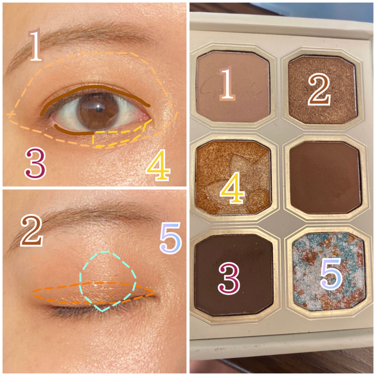 絵画アイシャドウパレット/MilleFée/アイシャドウパレットを使ったクチコミ(3枚目)