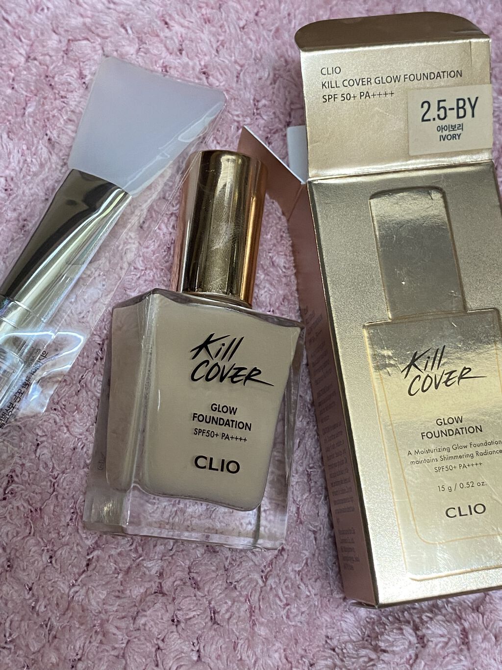 キルカバー グロウ ファンデーション 2.5 ivory/CLIO/リキッドファンデーションを使ったクチコミ（2枚目）