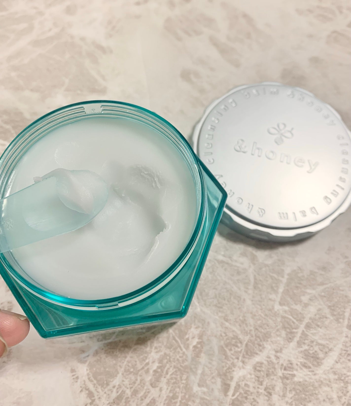 アンドハニー サボン クレンジングバーム ブルークレイ/&honey/クレンジングバームを使ったクチコミ(3枚目)