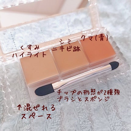カラーミキシングコンシーラー/キャンメイク/パレットコンシーラーを使ったクチコミ(2枚目)