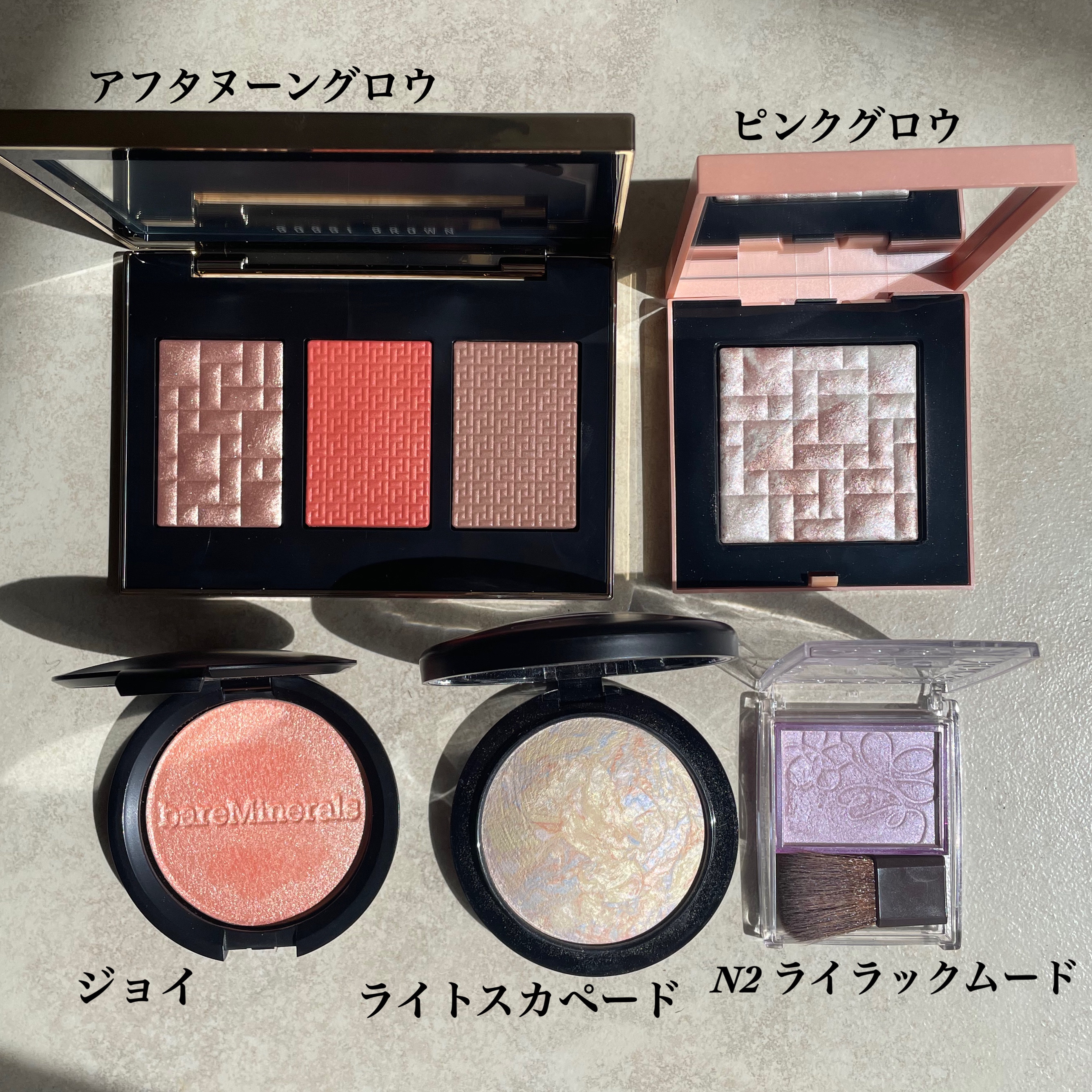 スカルプト & グロウ パレット/BOBBI BROWN/パウダーチークを使ったクチコミ（2枚目）