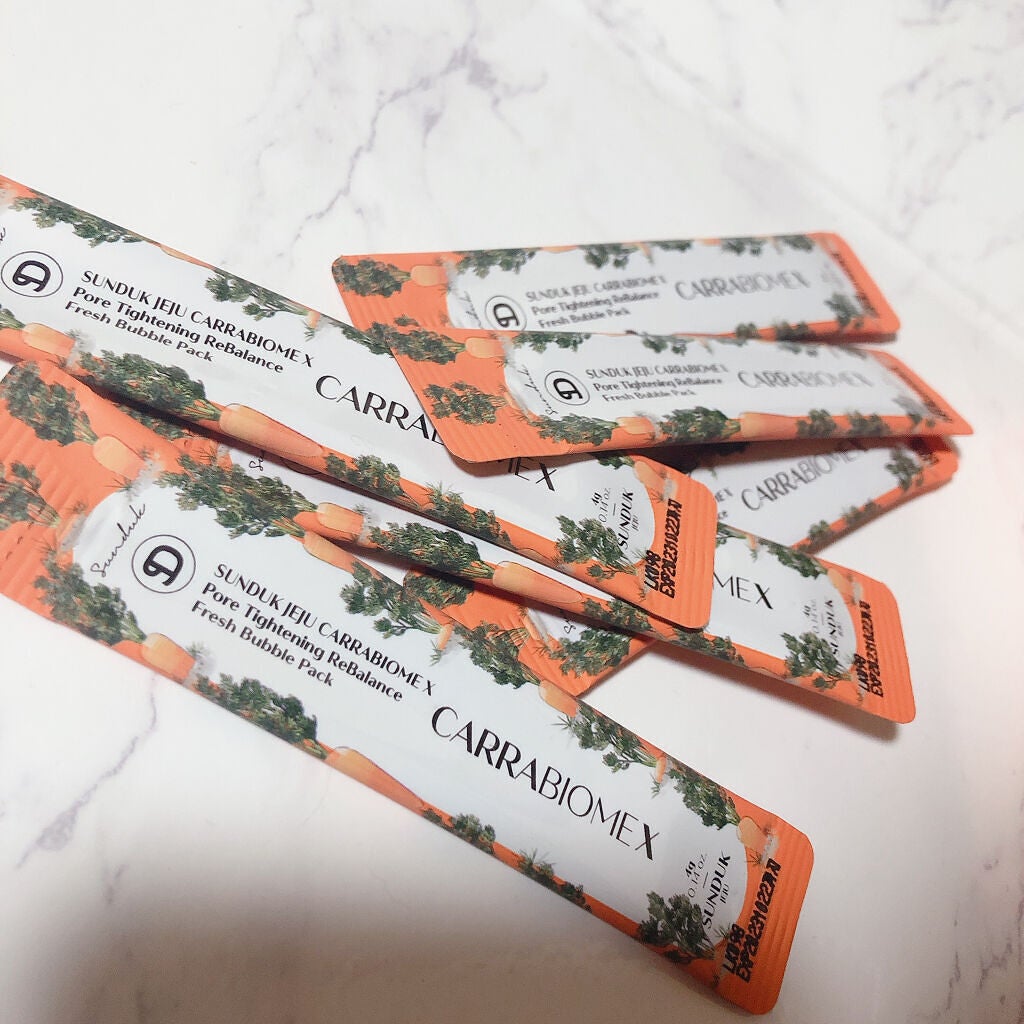 キャロットバブルパック/SUNDUK JEJU/洗い流すパック・マスクを使ったクチコミ(3枚目)