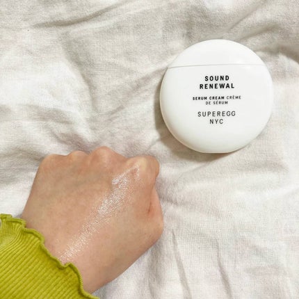 サウンド リニューアル セラムクリーム/SUPEREGG /フェイスクリームを使ったクチコミ(4枚目)