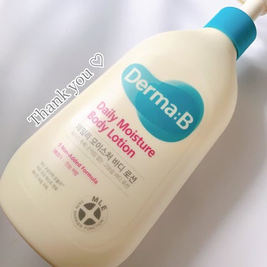 デイリーモイスチャーボディローション/Derma:B/ボディローションを使ったクチコミ（1枚目）