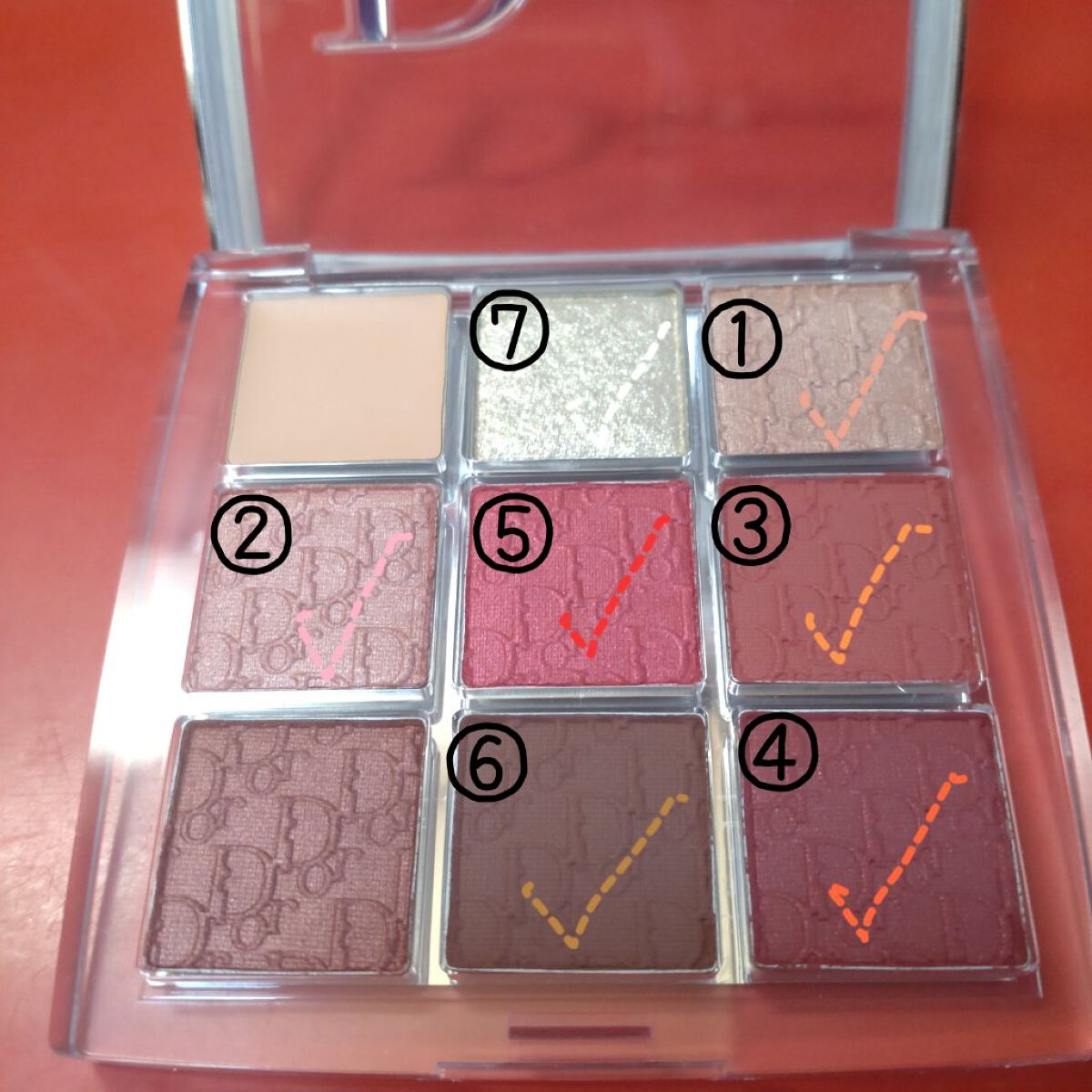 ディオール バックステージ アイ パレット 009 バーガンディー/Dior/アイシャドウパレットを使ったクチコミ（2枚目）