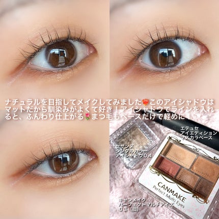 パーフェクトマルチアイズ/キャンメイク/アイシャドウパレットを使ったクチコミ(4枚目)