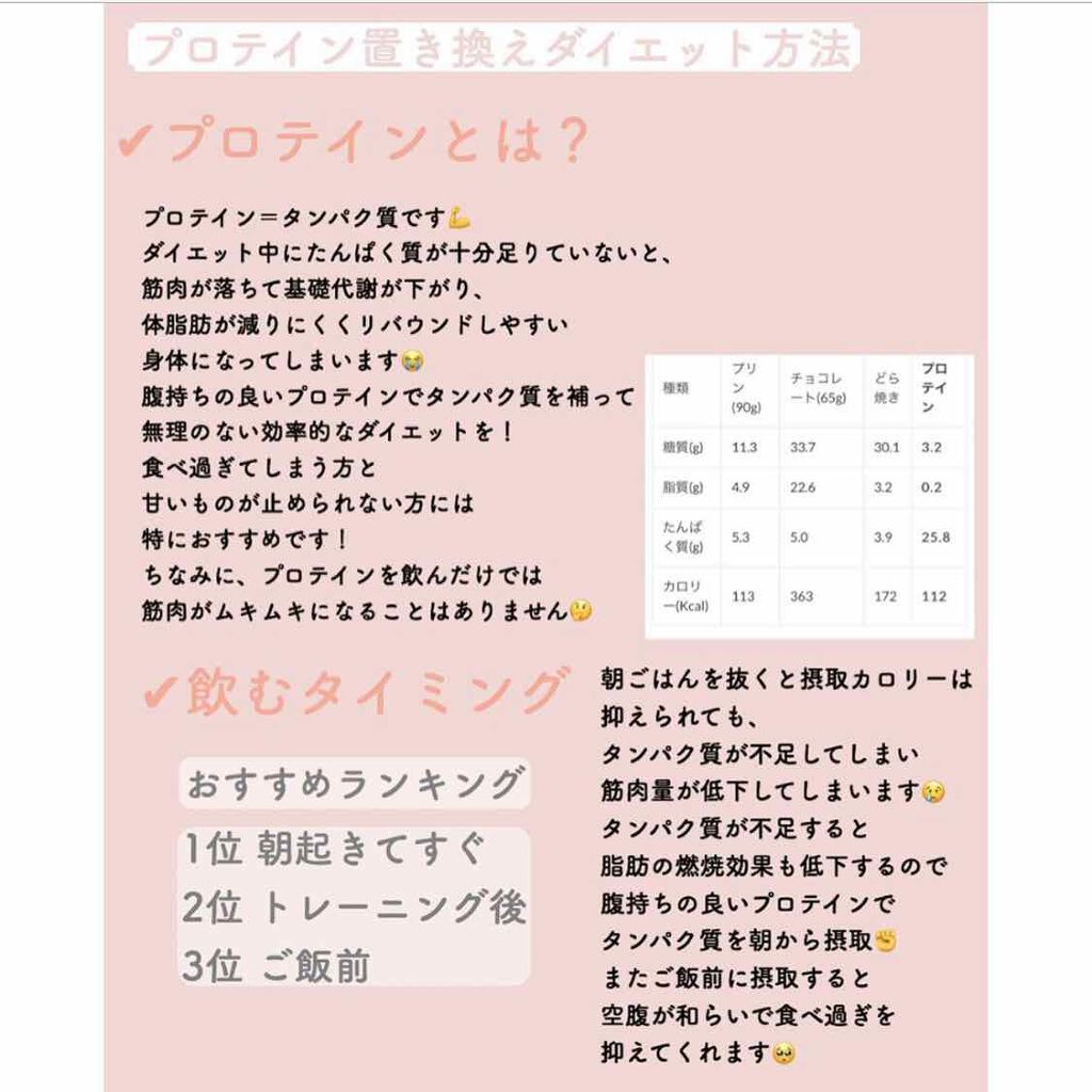 れなちこさん。【毎日更新】 on LIPS 「プロテイン置き換えダイエットをして1カ月で3kgくらい痩せた..」(2枚目)