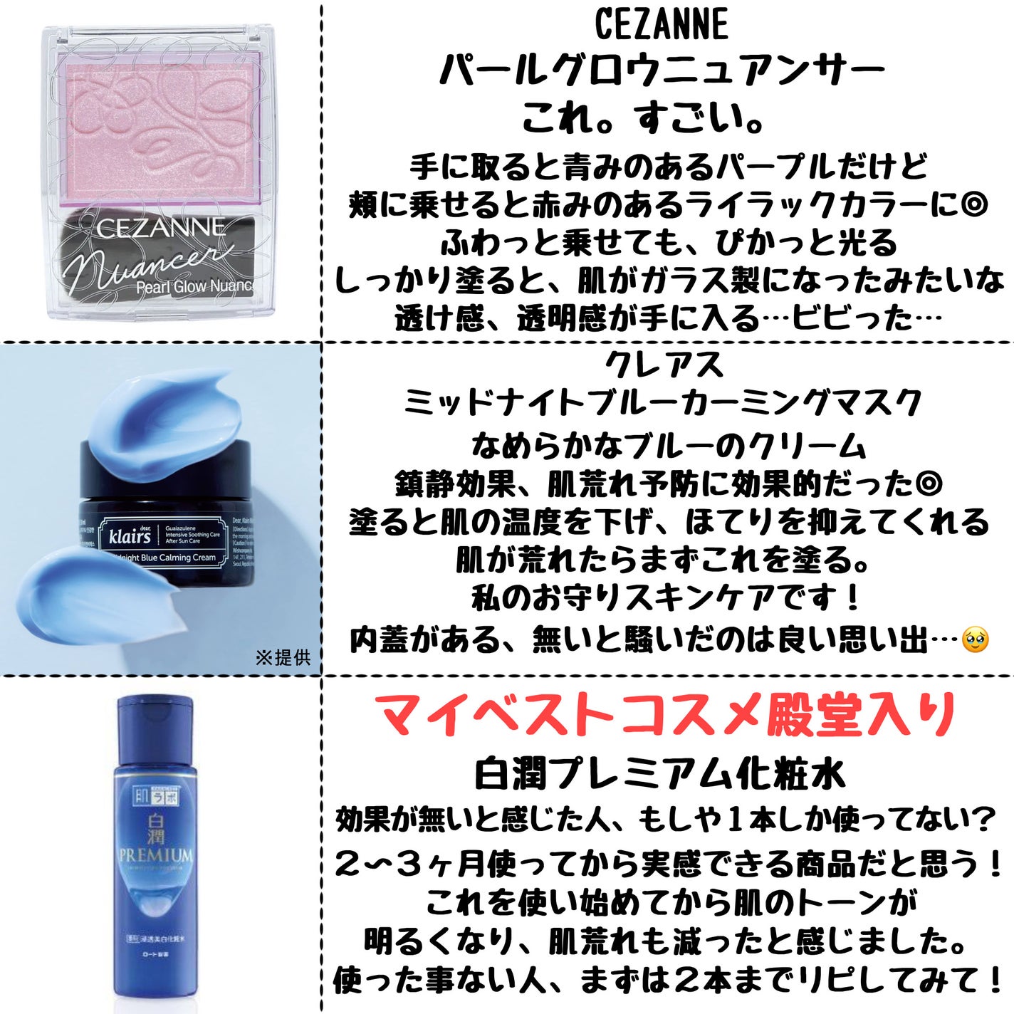 ミッドナイトブルーカーミングクリーム/Klairs/フェイスクリームを使ったクチコミ(4枚目)