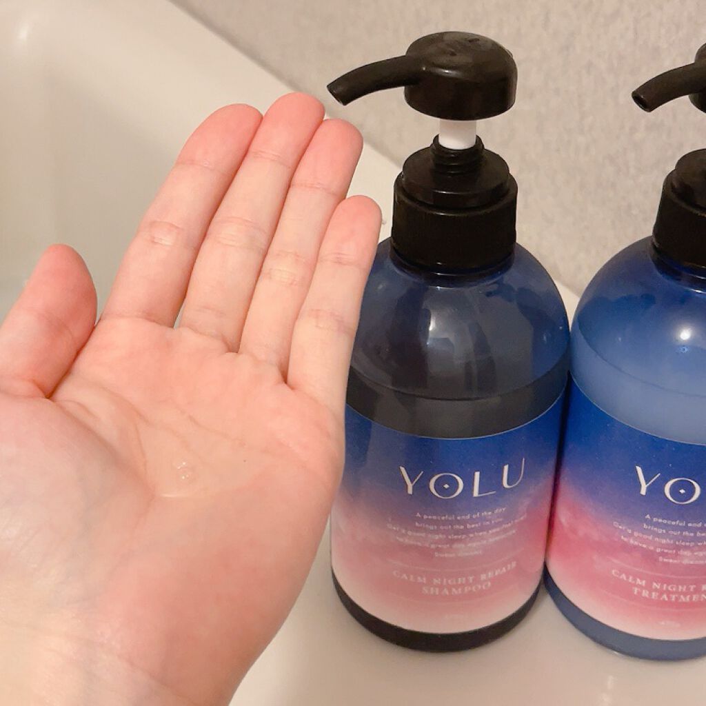 カームナイトリペアシャンプー/トリートメント/YOLU/市販シャンプーを使ったクチコミ(6枚目)