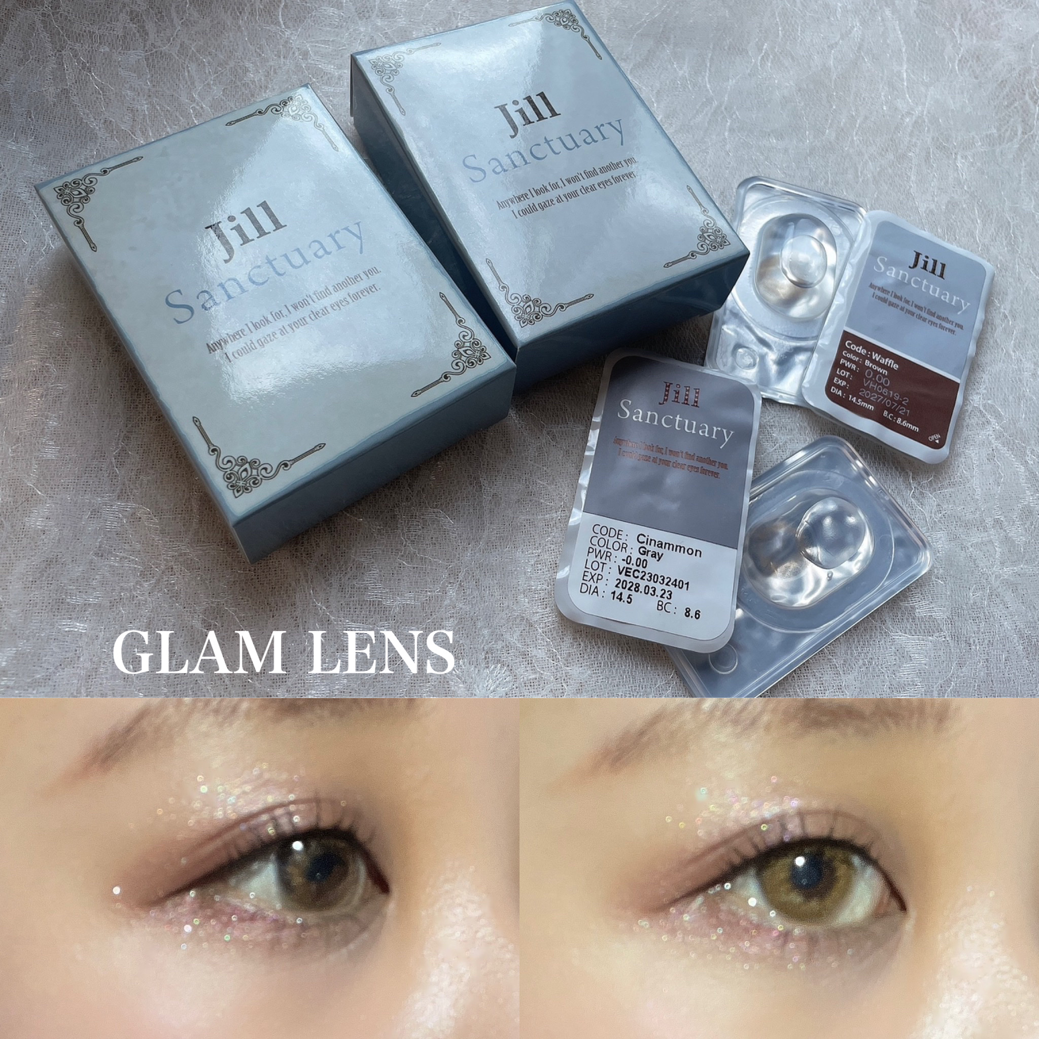 Jill Sanctuary/グラムレンズ/カラーコンタクトレンズを使ったクチコミ（1枚目）