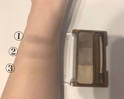 ノーズ&アイブロウパウダー/CEZANNE/パウダーアイブロウを使ったクチコミ(2枚目)