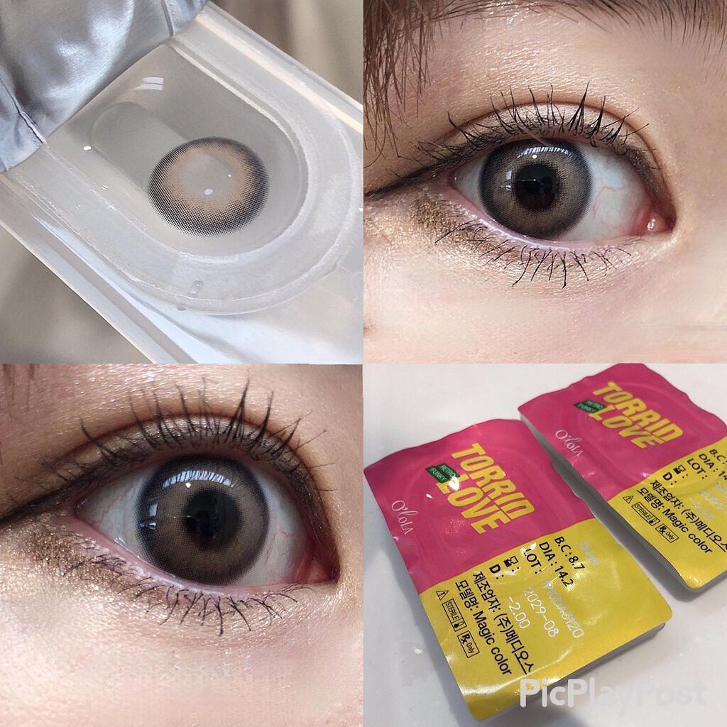 トリッドラブベージュマンスリー (TORRID LOVE BEIGE monthly)/OLOLA/1ヶ月(1MONTH)カラコンを使ったクチコミ(2枚目)