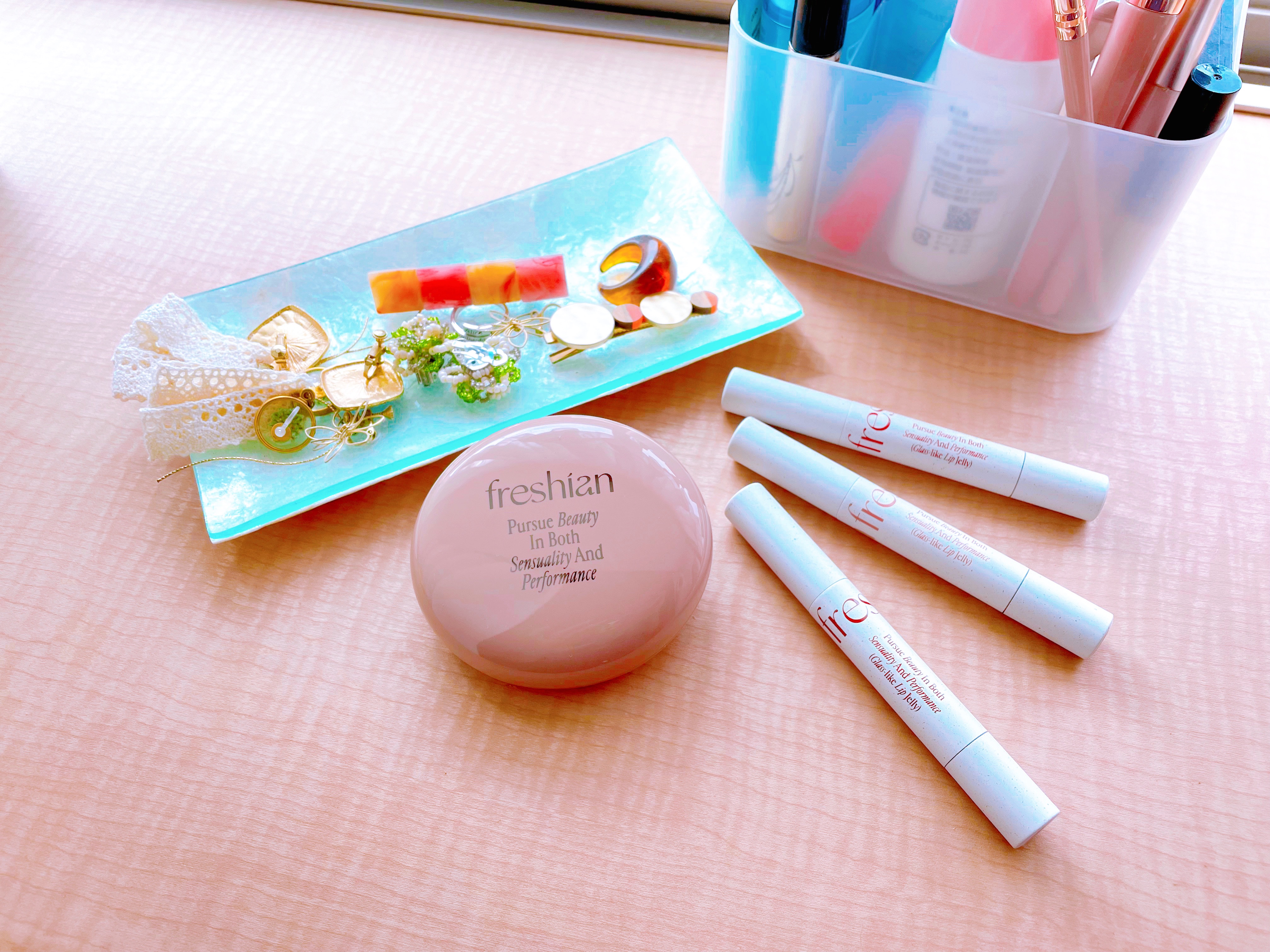 グラスライクリップジェリー/freshian/口紅を使ったクチコミ（1枚目）