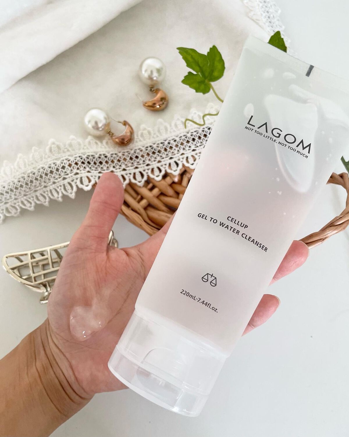 ラゴム ジェルトゥウォーター クレンザー(朝用洗顔)/LAGOM /その他洗顔料を使ったクチコミ(2枚目)