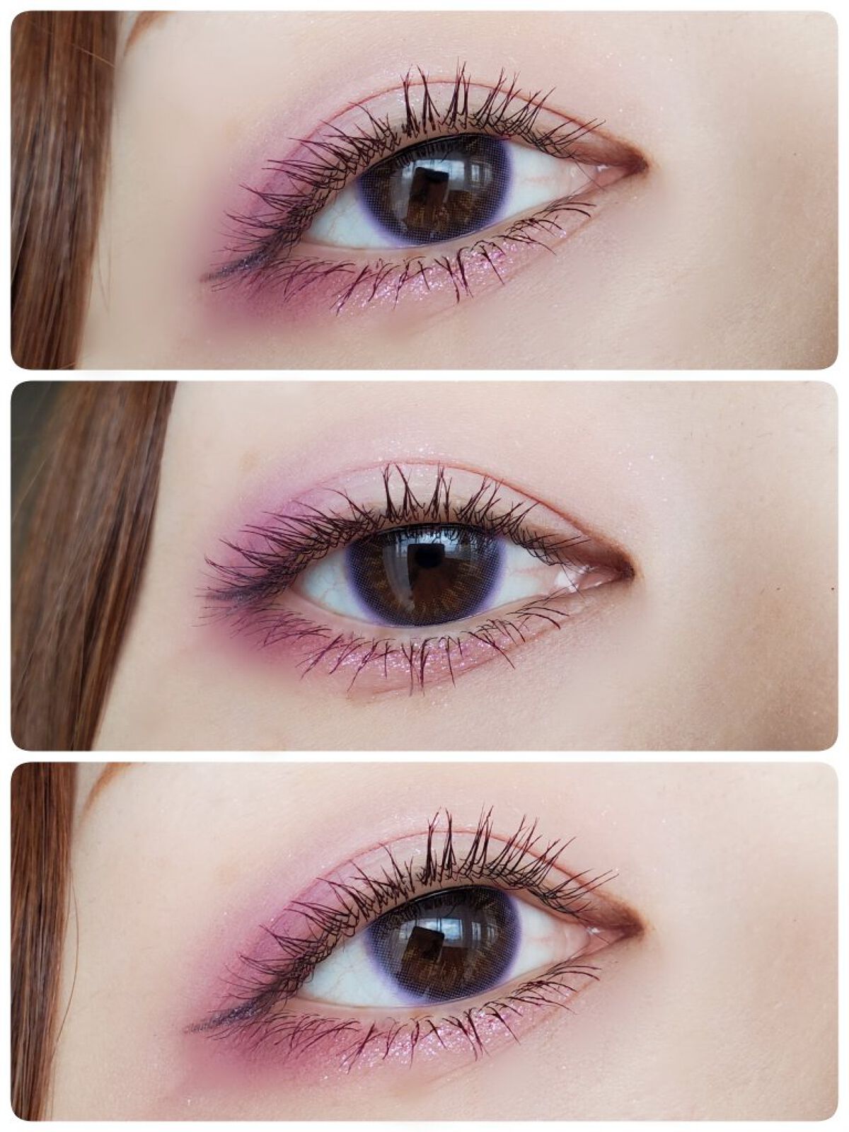 蜜のレンズ Deep Shine violetのクチコミ「LensVery
Deep Shine
<VIOLET>

・商品名:ディープ シャイン
・使.....」（3枚目）