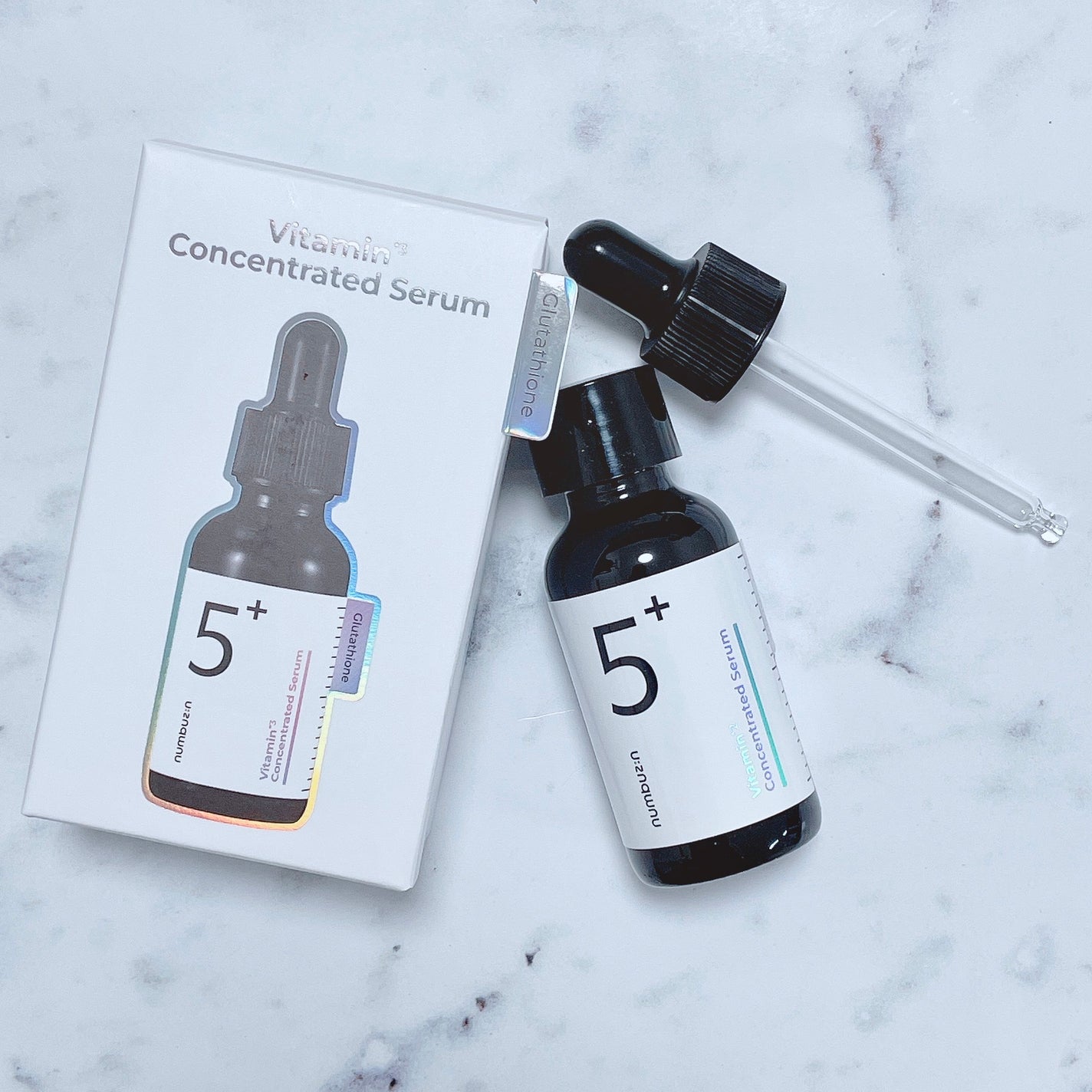 5番 白玉グルタチオンC美容液/numbuzin/美容液を使ったクチコミ(4枚目)