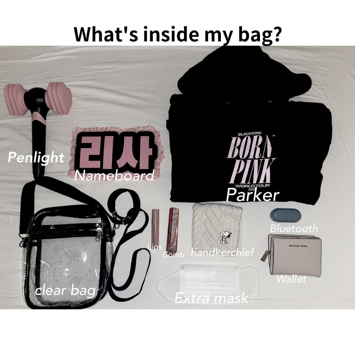 honoka on LIPS 「こんにちは!初投稿はBlackpinkのコンサートのバッグの中..」(2枚目)