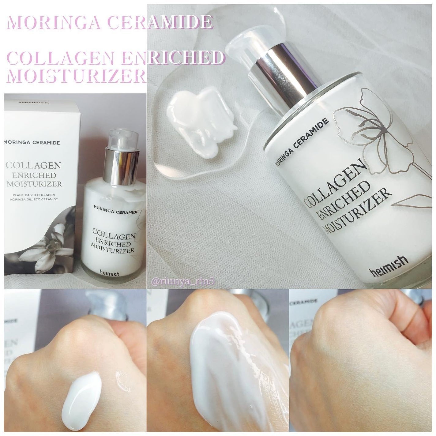 モリンガ セラミド コラーゲン エンリッチド モイスチャライザー/heimish/乳液を使ったクチコミ(2枚目)